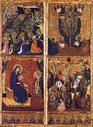 Barnaba Da Modena THe Coronation of the Virgin ,the trinity,the tirgin and child,the Crucifixion china oil painting reproduction